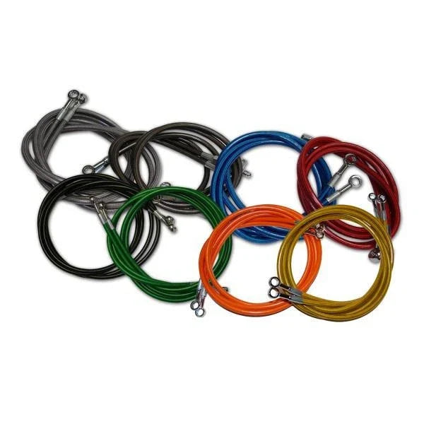 2X Front Brake Line Kit for Polaris Outlaw 500 (2006–2007) - Smoke