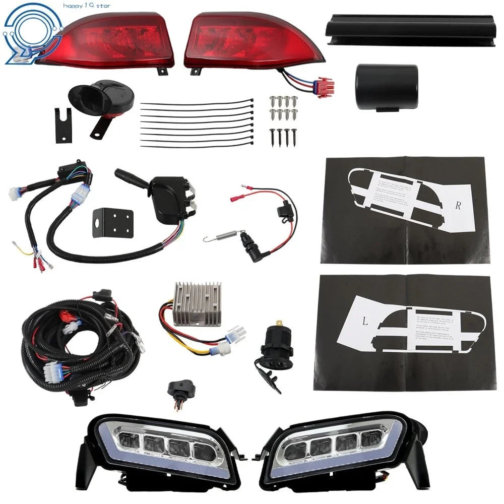 Headlight & Tail Light Kit for Club Car Tempo Golf Cart (2018–2023)