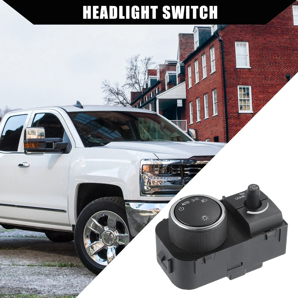 Front Car Headlight Switch Replacement for Chevy GMC (No. 25858426)