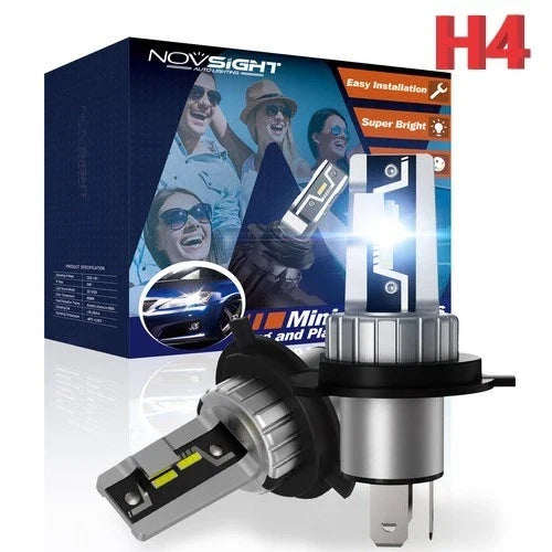 2X H4 HB2 9003 LED Headlight Bulbs 50W 10000LM 6500K for Cars