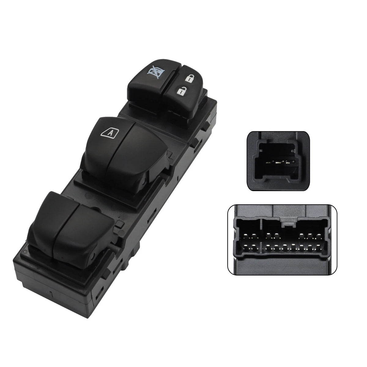 Driver Power Window Control Switch for Nissan Rogue (2014–2018) 25401-3TA5A, 25401-6CA0A, 25401-3SH1A, 25401-6LA0A