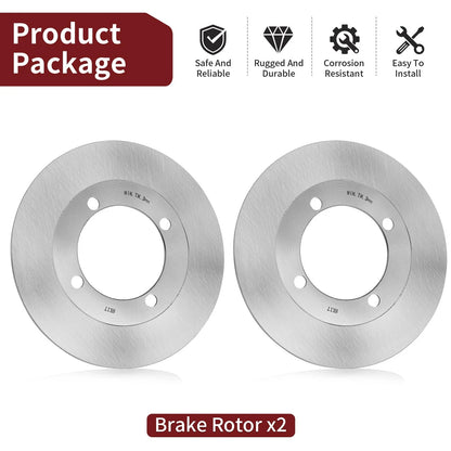 Set of 2 Brake Disc Rotors for Suzuki Eiger 400, Vinson 500 (2002–2008)