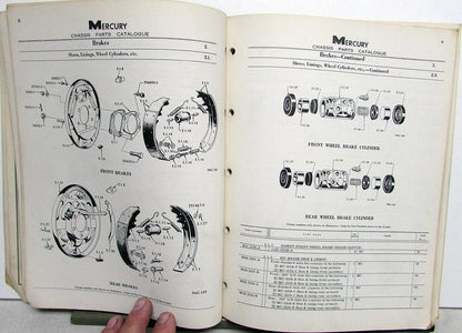 Chassis Parts Catalog for Mercury Monterey Montclair (1956)