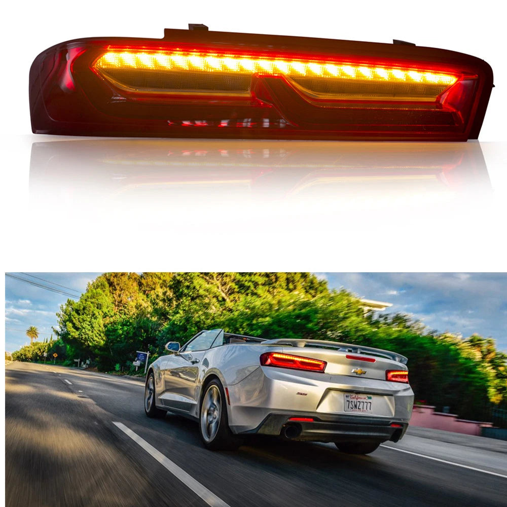 2X Rear Red LED Tail Lamp Lights for Chevrolet Camaro (2016–2018) 84136777, 84077094