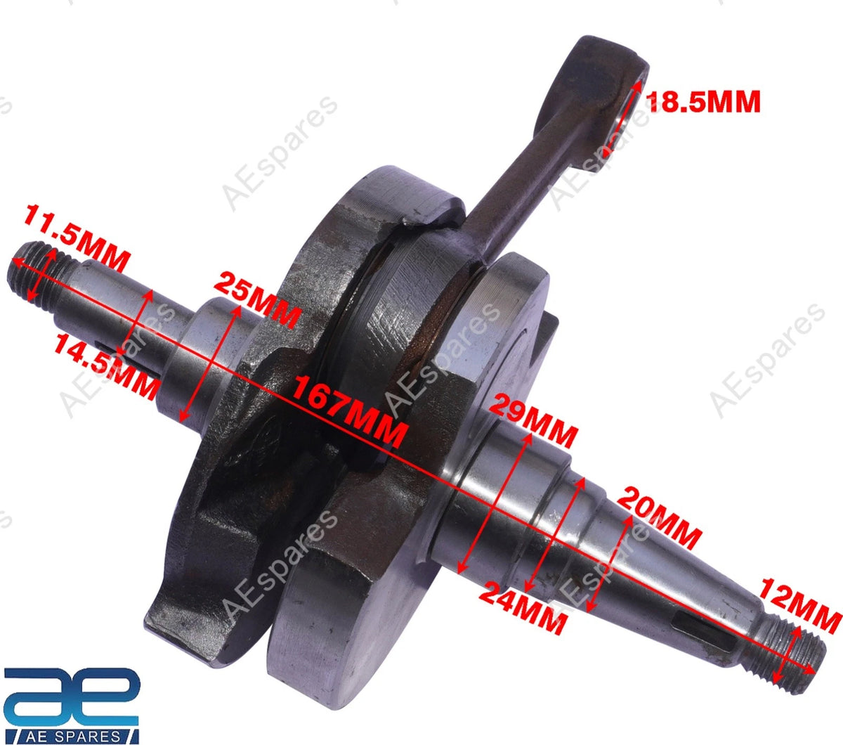 Crank Shaft for Vespa PX LML Star 125-150 Scooters (1978–2007)