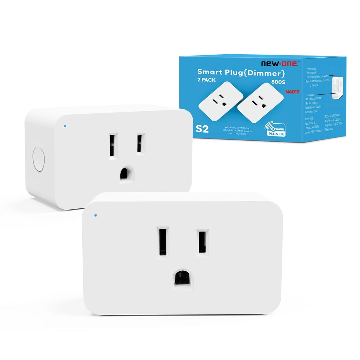 2X Zwave Outlet Dimmer for Z-Wave Plug (800 Series)