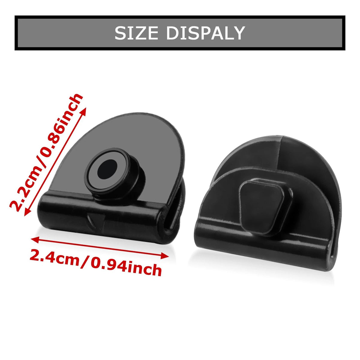 Set of 4 Battery Left Side Cover Clips for PSLER (One Size) - Black