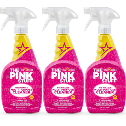 Pack of 3 Stardrops The Pink Stuff Miracle Cleaner 25.37 Fl Oz