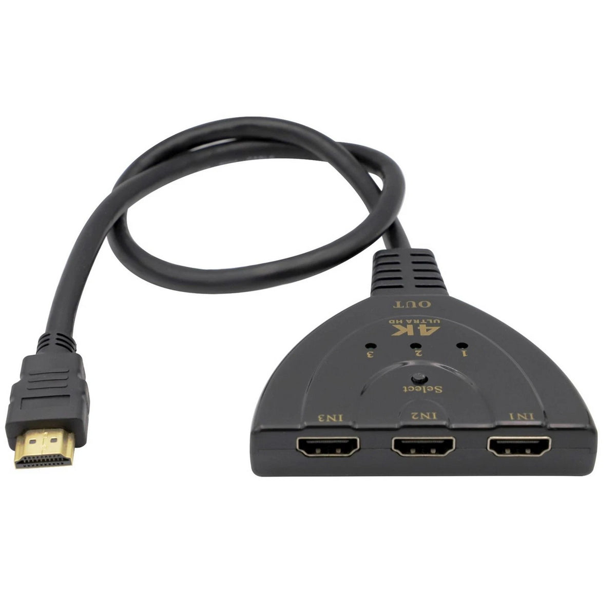 3-Port HDMI Auto Video Switch for 4K 1080P Displays