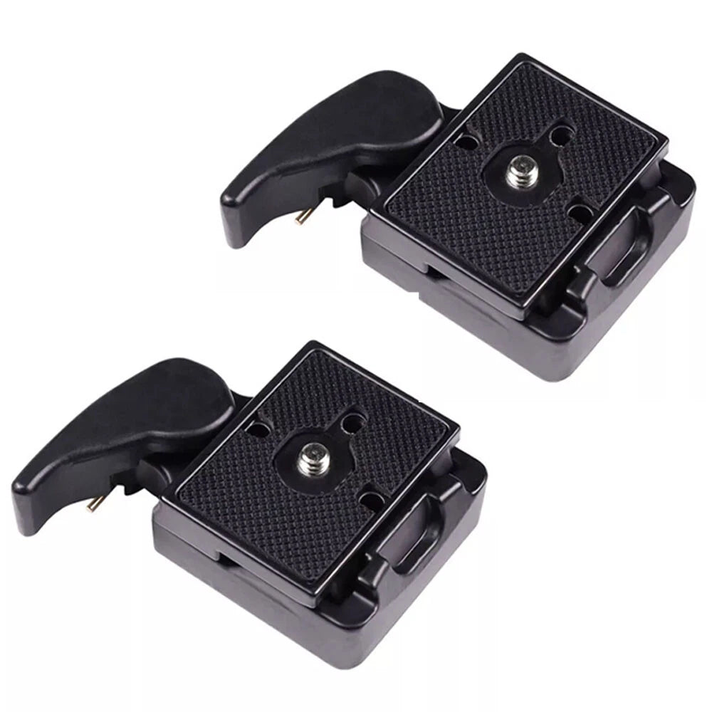 2X Quick Release Clamp Adapter for Manfrotto 200PL-14 323 RC2 Tripod