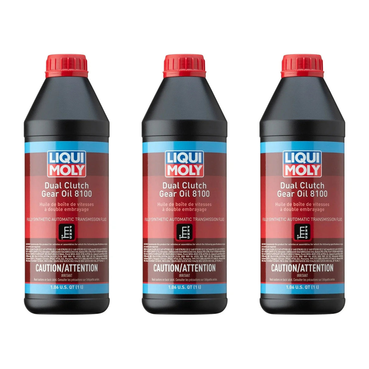 Set of 3 Liqui Moly 8100 Dual Clutch Gear Oil for Automatic Transmission (3L)