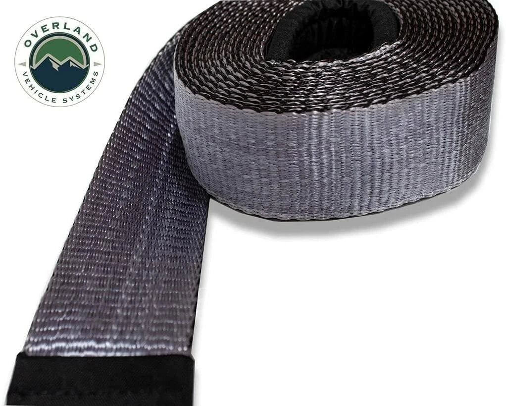 2" x 20' Tow Strap for Overland (19059916) - 20,000 lb Capacity, Gray
