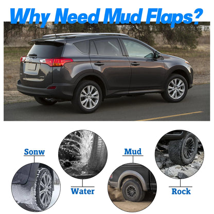 Front Splash Guards Mud Flaps for Toyota RAV4 (2006–2012)