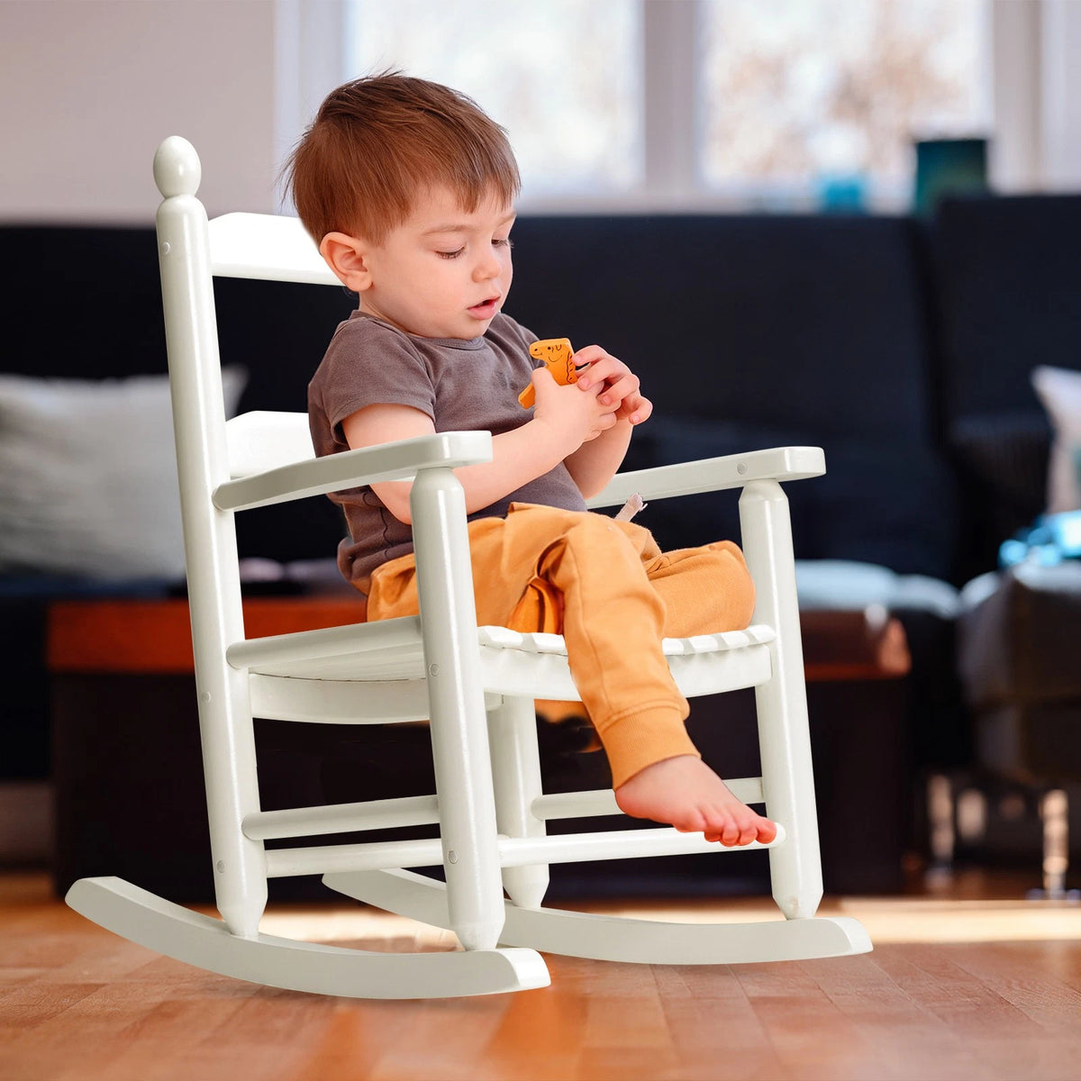 Indoor Child's Rocking Chair for All Weather Use (White)