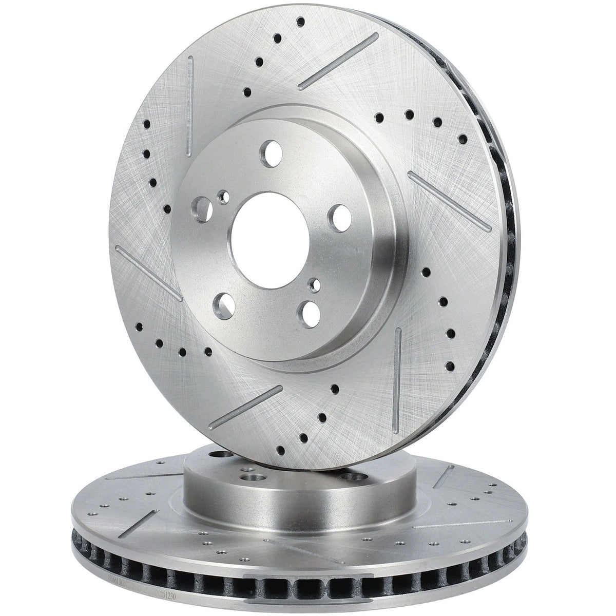 Front Drilled Slotted Brake Rotors for Toyota Corolla (2003–2008)