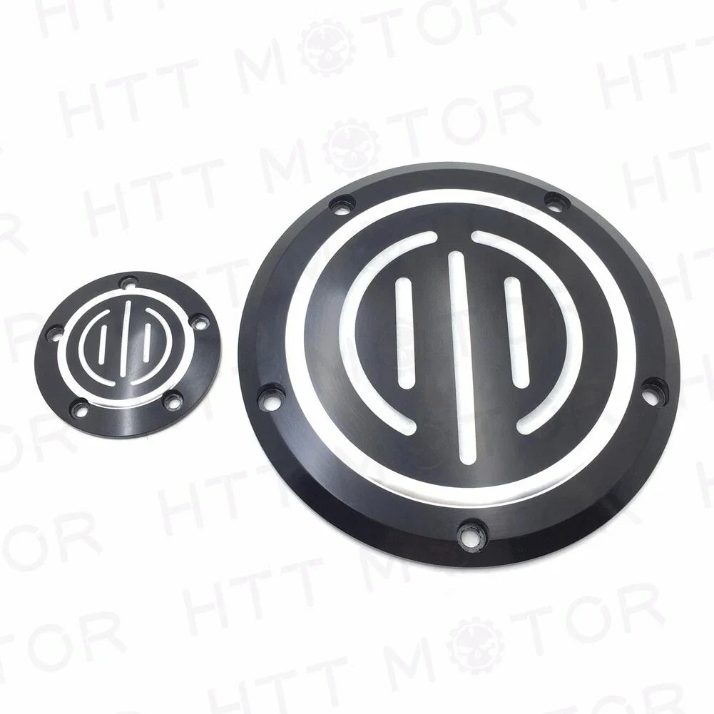 Black Derby Timer Cover for Harley Dyna Sportster XL 883 1200 (2004–2023)