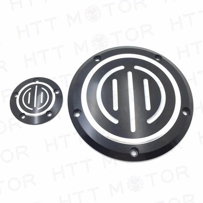 Black Derby Timer Cover for Harley Dyna Sportster XL 883 1200 (2004–2023)