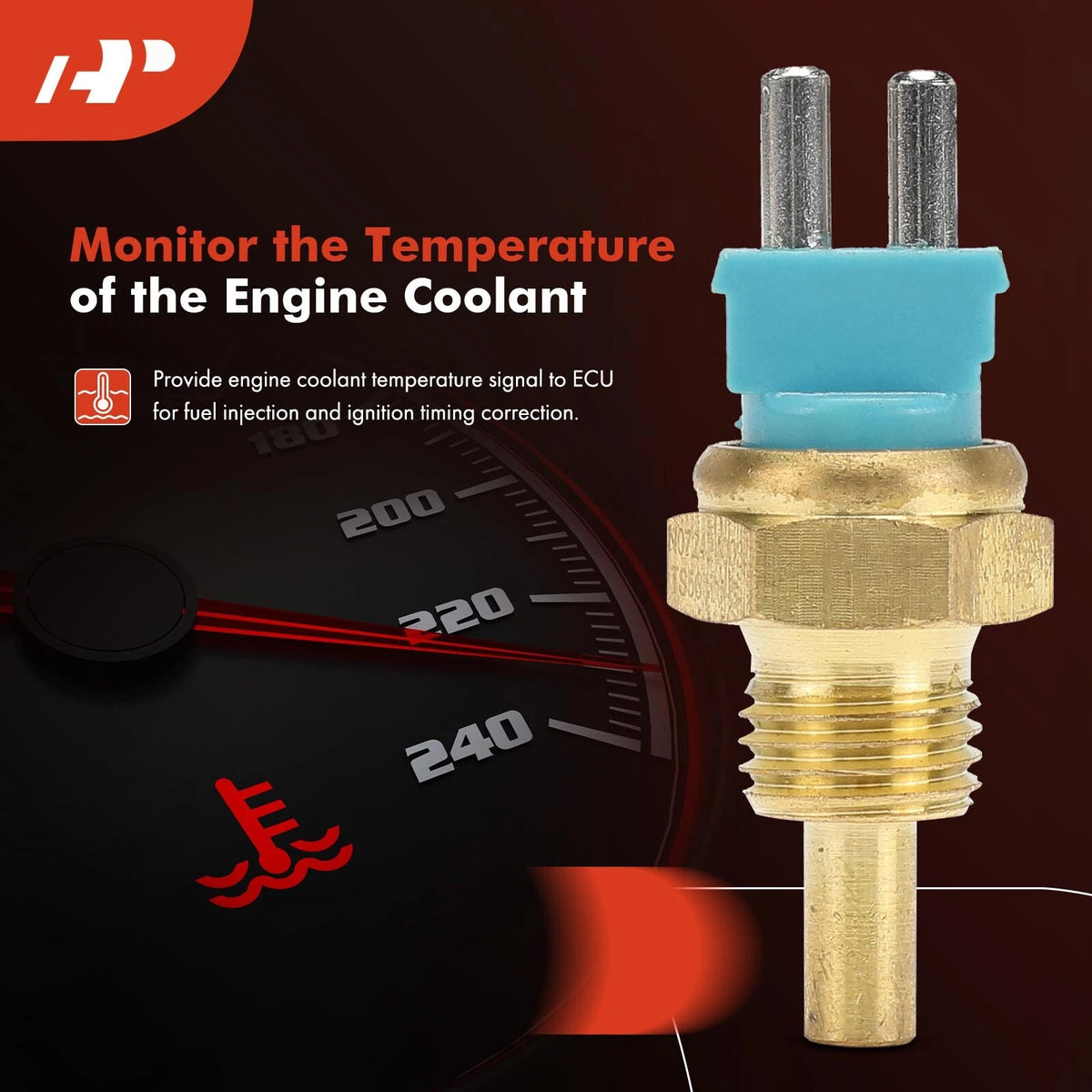Engine Coolant Temperature Sensor for Mercedes-Benz 300E 500SL (1986–1993)