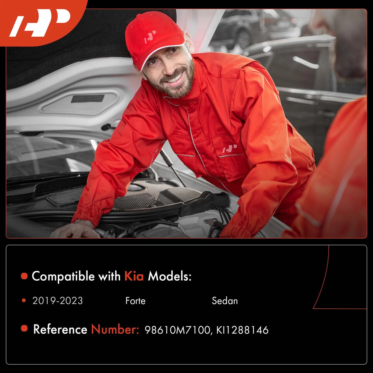 Windshield Washer Reservoir w/ Pump & Sensor for Kia Forte (2019–2023) 98610M7100, KI1288146