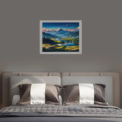 16" x 20" Clear Acrylic Picture Frame for Wall Mount (Floating Double Panel)