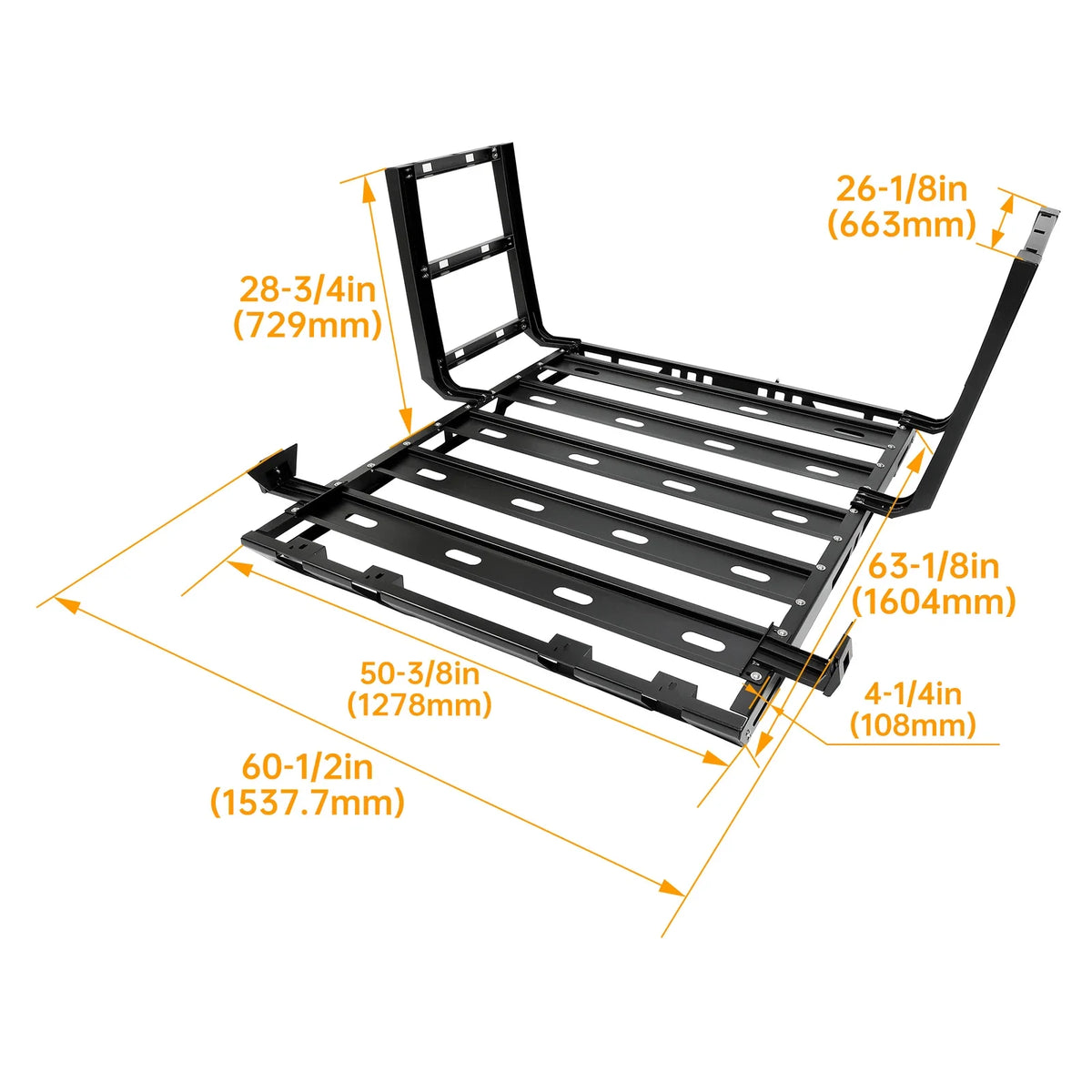 Roof Rack Luggage Carrier for Jeep Wrangler JK (2007–2018)