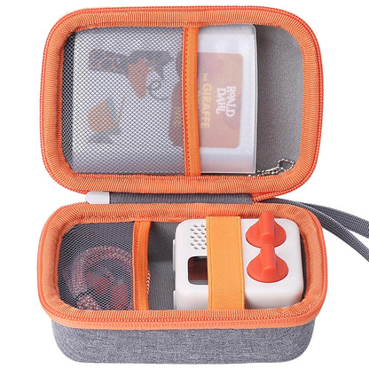 Hard Case for Yoto Small Mini (Grey + Orange Zipper)