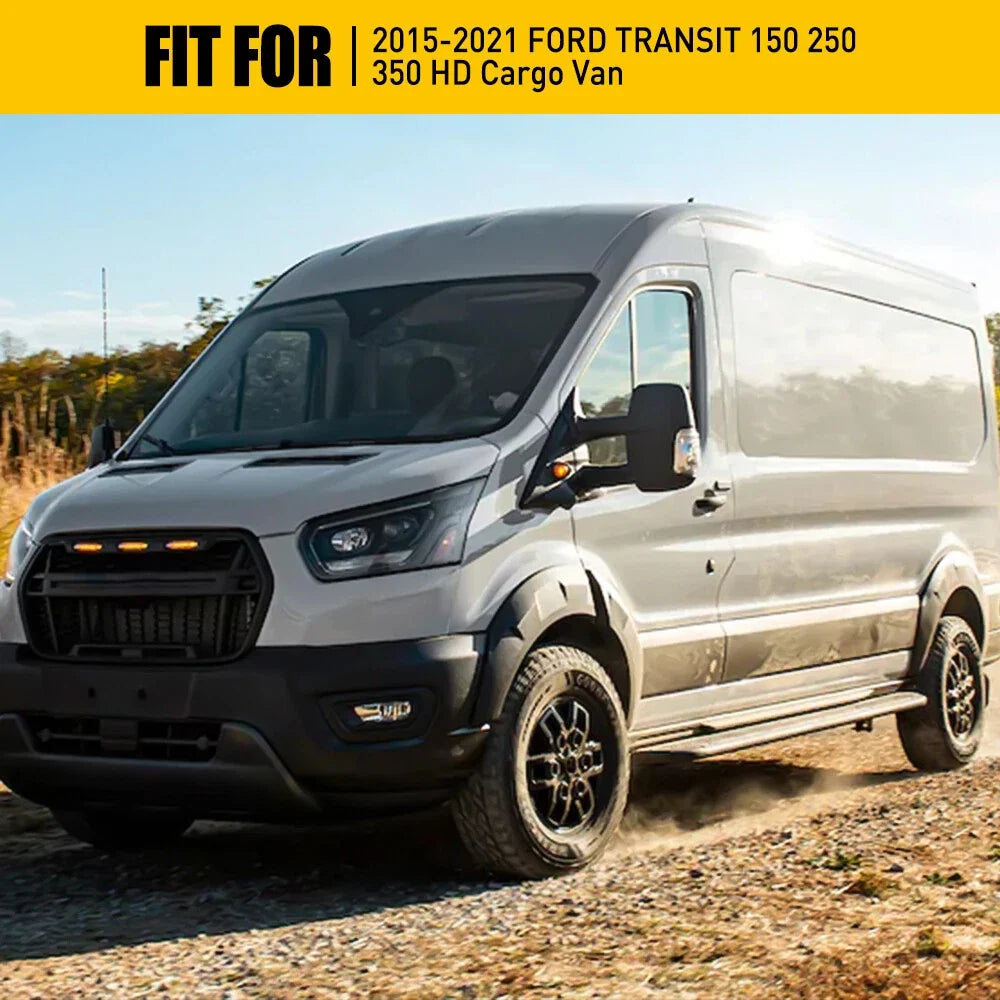 Turn Signal Mirror Light Cover for Ford Transit 150 250 350 (2015–2021)