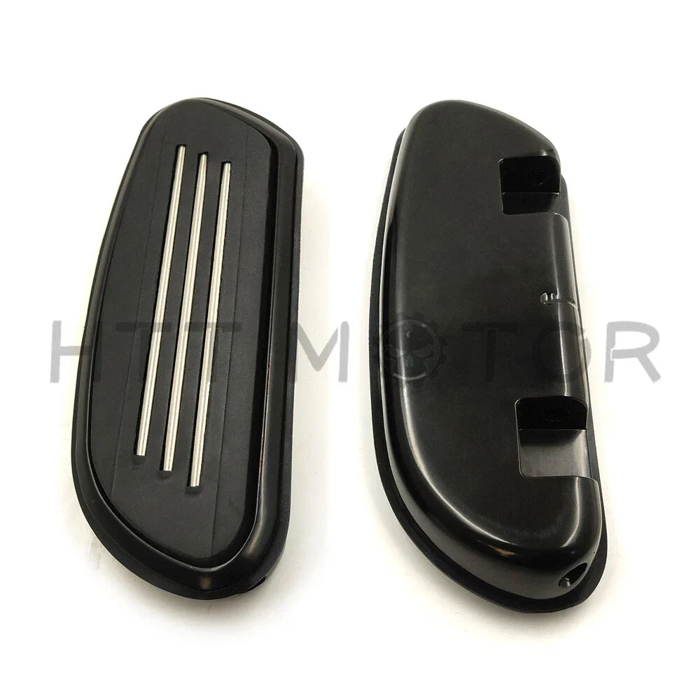 Black Streamline Passenger Floorboard for Harley Touring Road Street Glide (1993–2019)