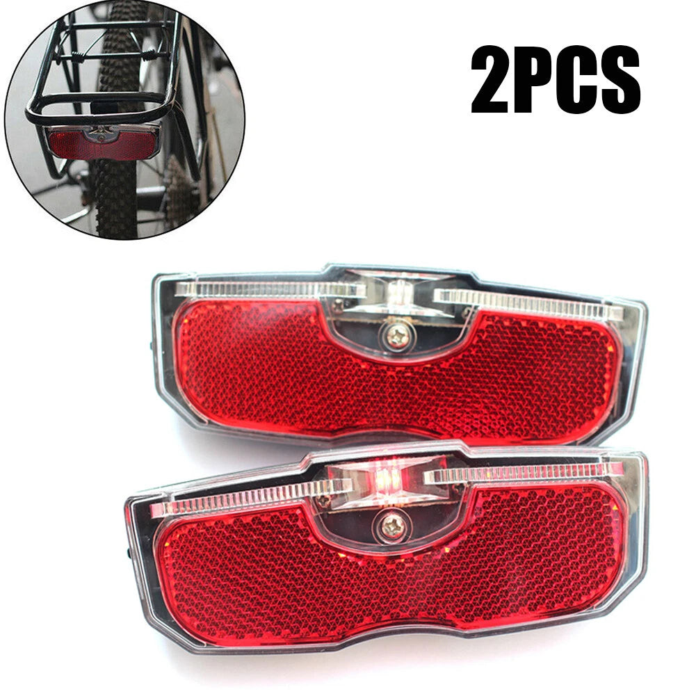 2X Rear Reflector Tail Light for Bicycle Luggage Rack