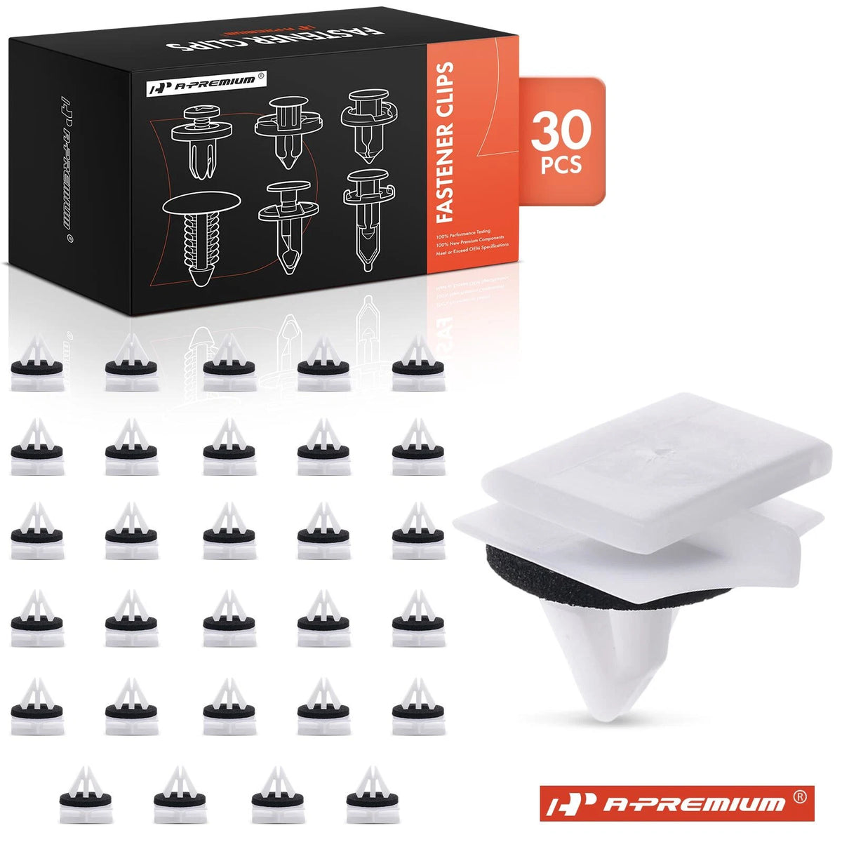 30Pcs Rocker Panel Moulding Retainer Clips for Chevy (11518357, 20377)