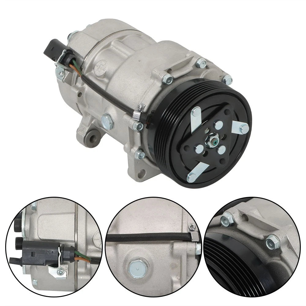 A/C Compressor with Clutch for VW Jetta Golf Beetle (2001–2005) BCK7084K, 1J0820803B, 1J0820803L, 1J0820803F