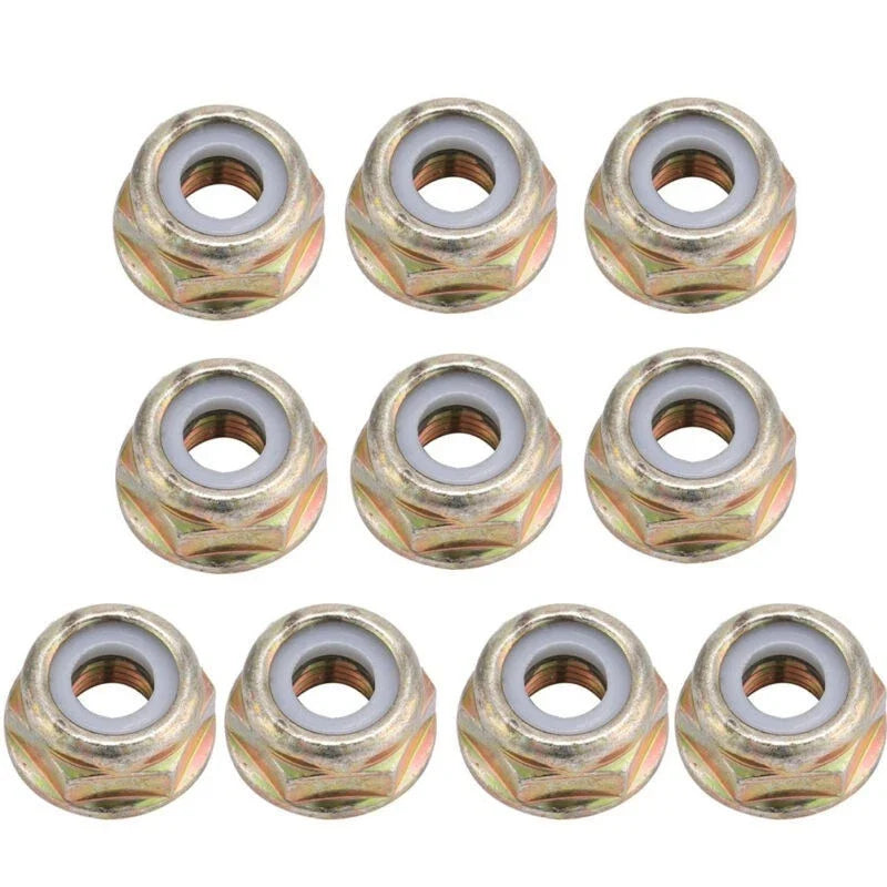 Set of 10 M10x1.25 Nuts for String Trimmer Brush Cutter Gear Head