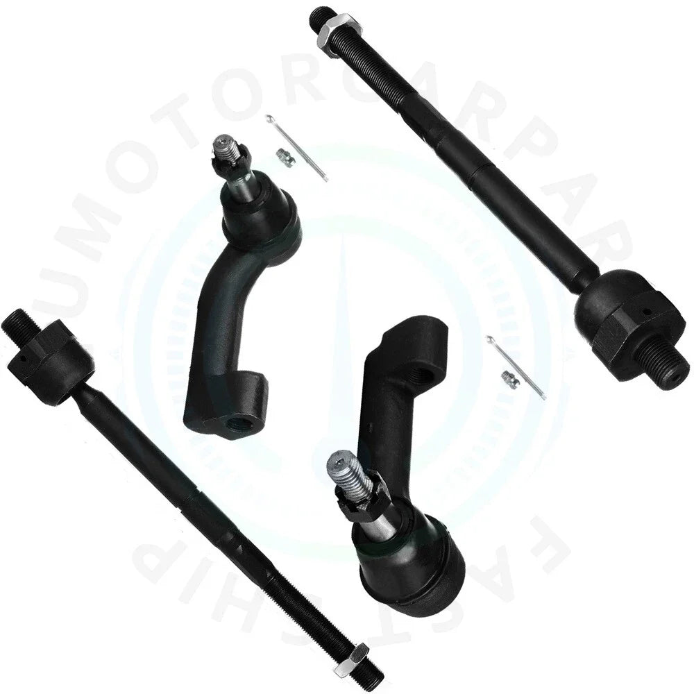 Set of 4 Front Inner Outer Tie Rod Ends for Ford Expedition F-150 (2009–2016)