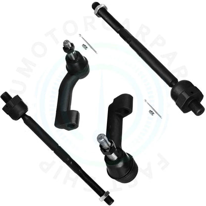 Set of 4 Front Inner Outer Tie Rod Ends for Ford Expedition F-150 (2009–2016)