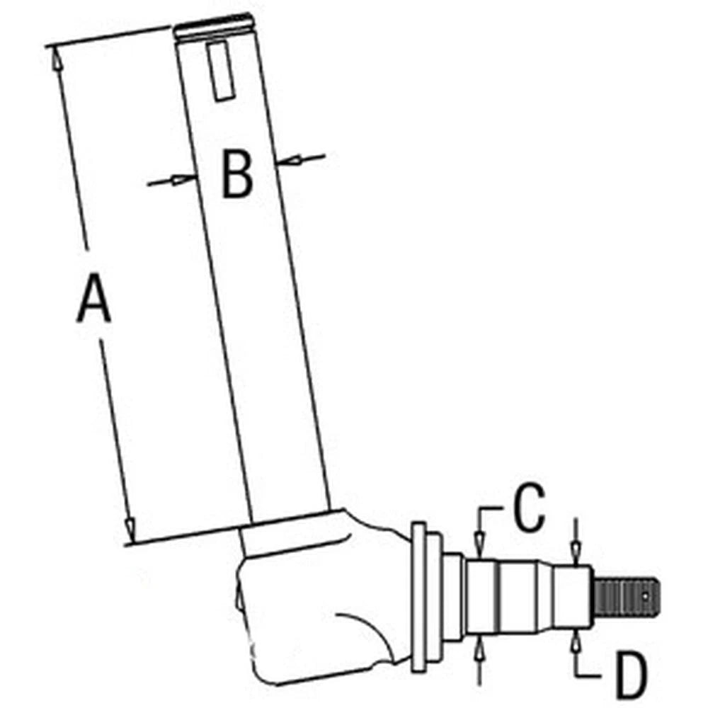 RH LH Spindle for Allis Chalmers 6060 6070 (1975–1985)