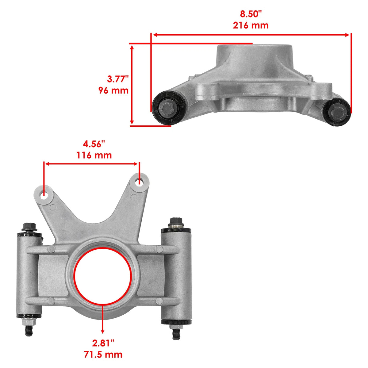 Set of 2 Rear Wheel Knuckles for Polaris Scrambler 850 (2013–2014) NK124+NK125