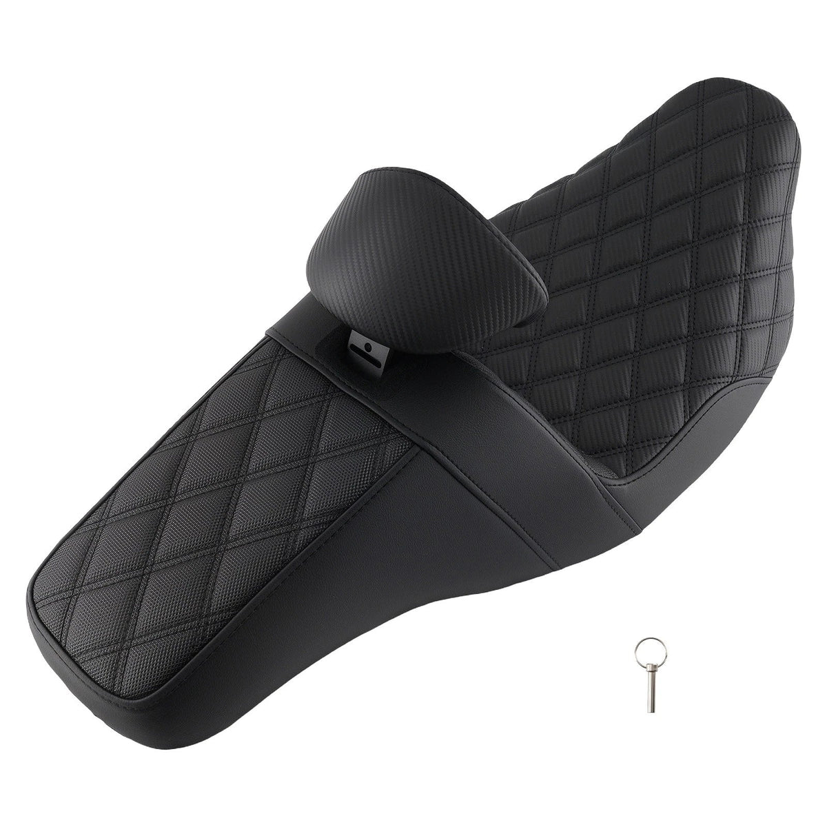 Comfort Step-Up Seat for Harley Touring Electra Glide (2009–2023) Black