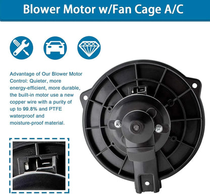 Heater Blower Motor with Fan Cage for Toyota Tundra (2000–2006)