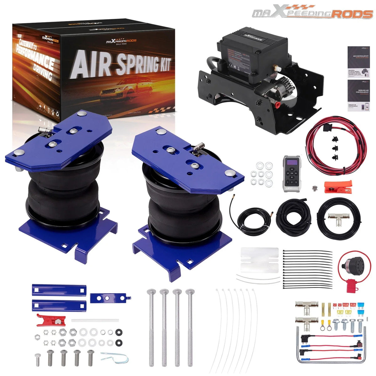 Air Spring Bags with Wireless Air Controller Kit for Dodge Ram 4500 5500 (2007–2010)