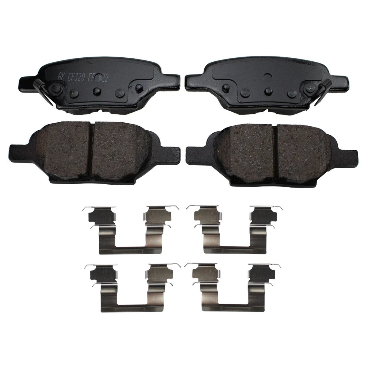 Rear ProAct Disc Brake Pads for Chevy Malibu HHR Pontiac G6 Saturn Sky (2004–2009)