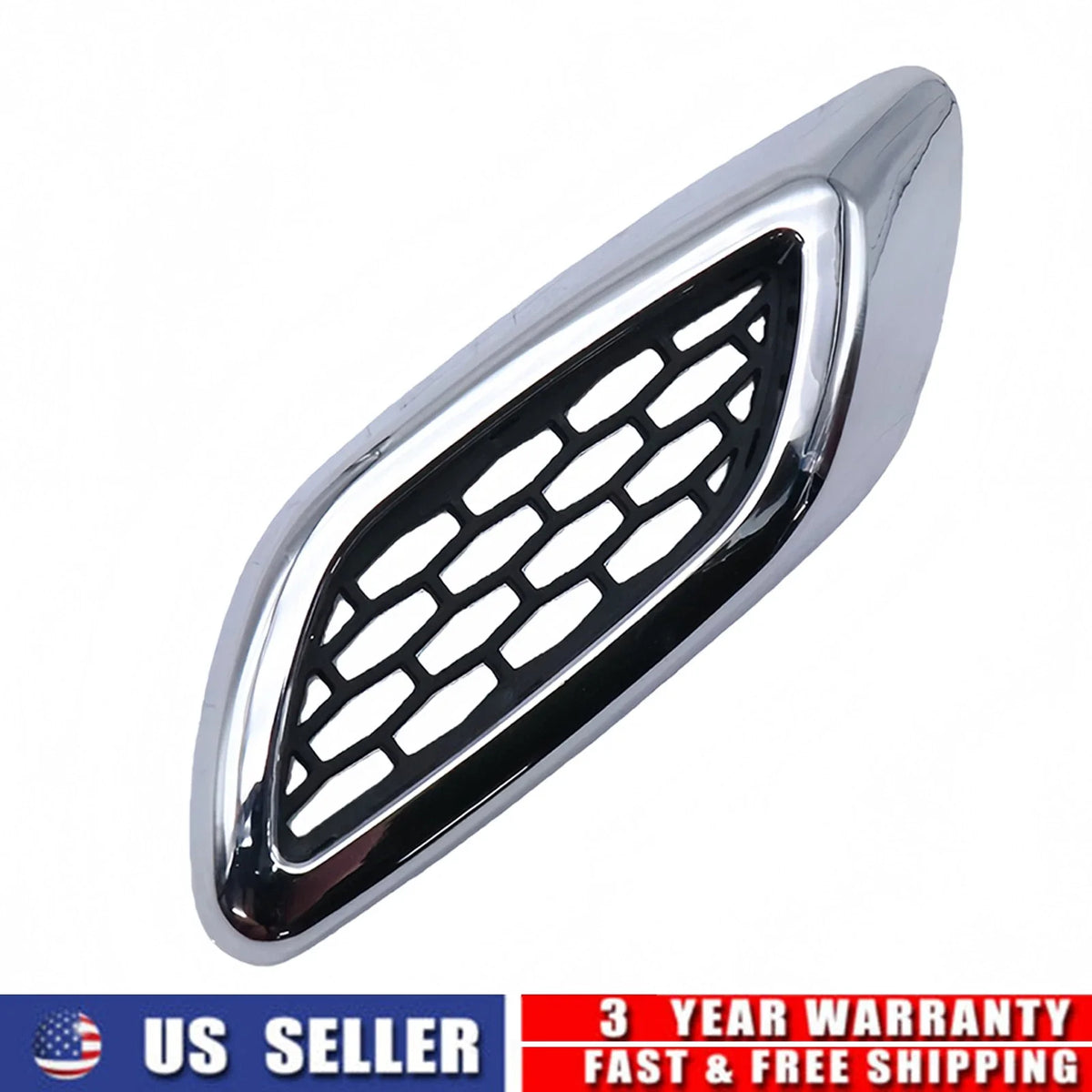 RH Lateral Air Vent for Maserati Levante (2017–2023) 670139652 Bright Chrome