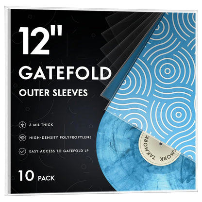 Set of 3 Gatefold Record Sleeves for 12 Inch Vinyl Albums