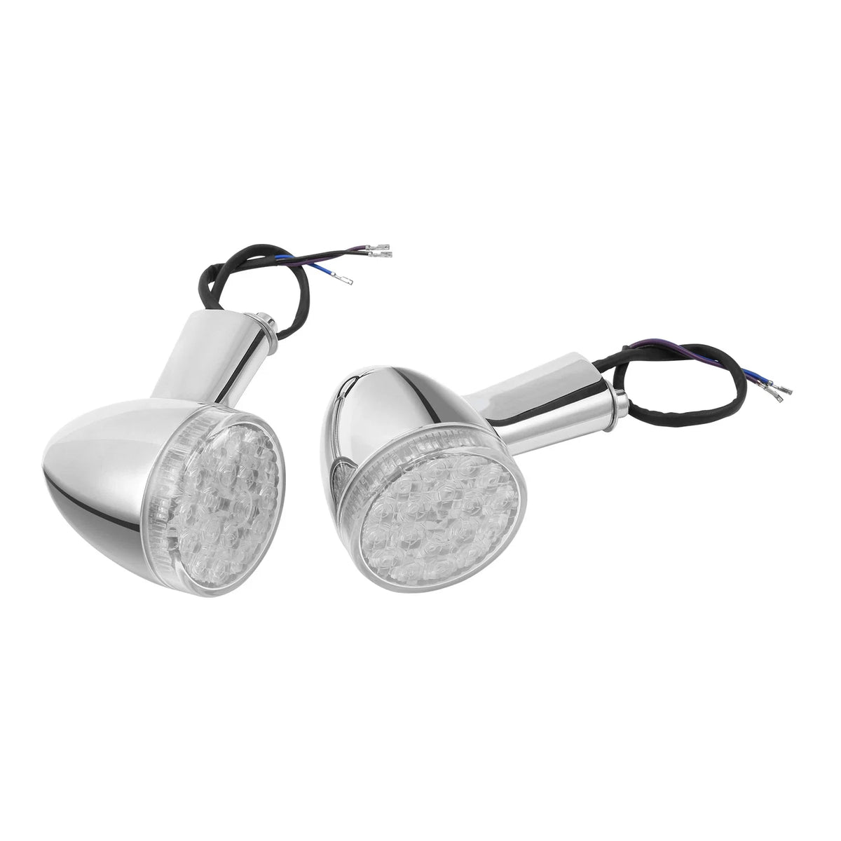 Chrome Rear Turn Signal Lights for Harley Touring Softail (2000–2024)
