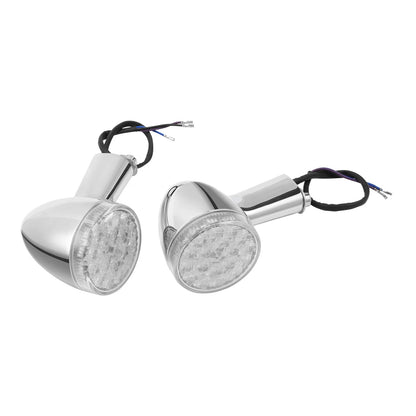 Chrome Rear Turn Signal Lights for Harley Touring Softail (2000–2024)