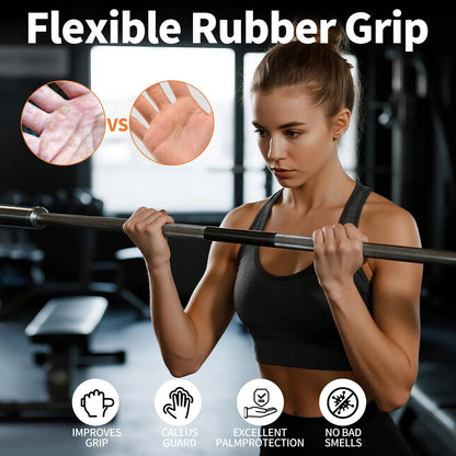 Non-Slip Rubber Gym Grips for Men and Women