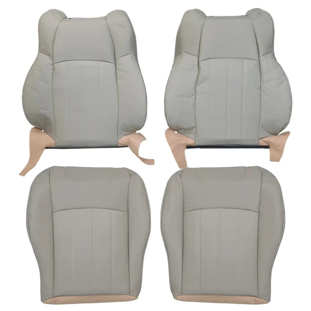 Front Seat Cover Leather Light Gray for Chrysler 300C (2005–2010)