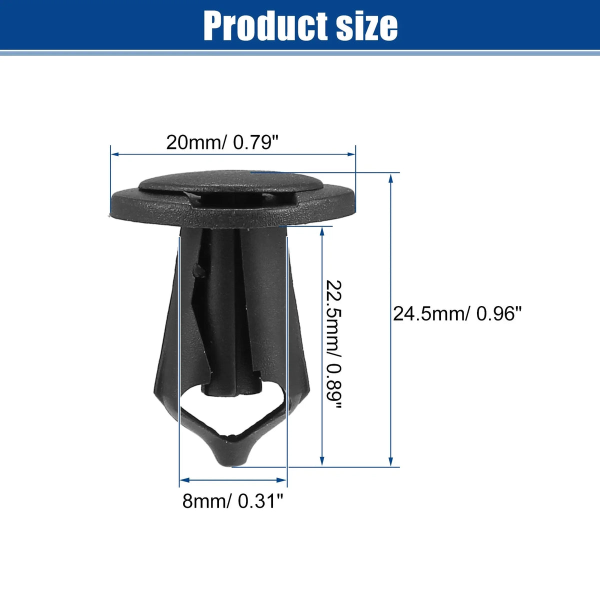 10 Pcs Bumper Retainers Clips for Ford Escape (No.N807389S)