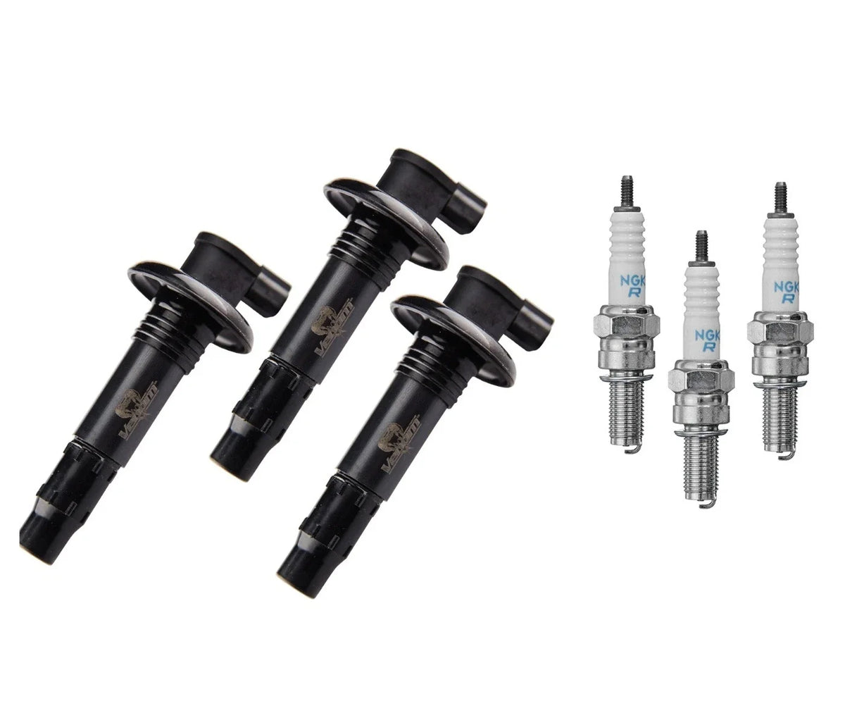 3 Pack Ignition Coil & NGK Plugs for Sea Doo 4-Tec (420664020, 290664020, 296000307)