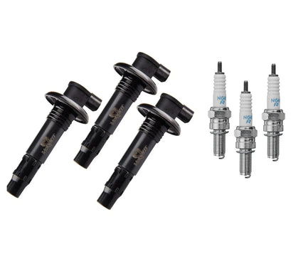 3 Pack Ignition Coil & NGK Plugs for Sea Doo 4-Tec (420664020, 290664020, 296000307)