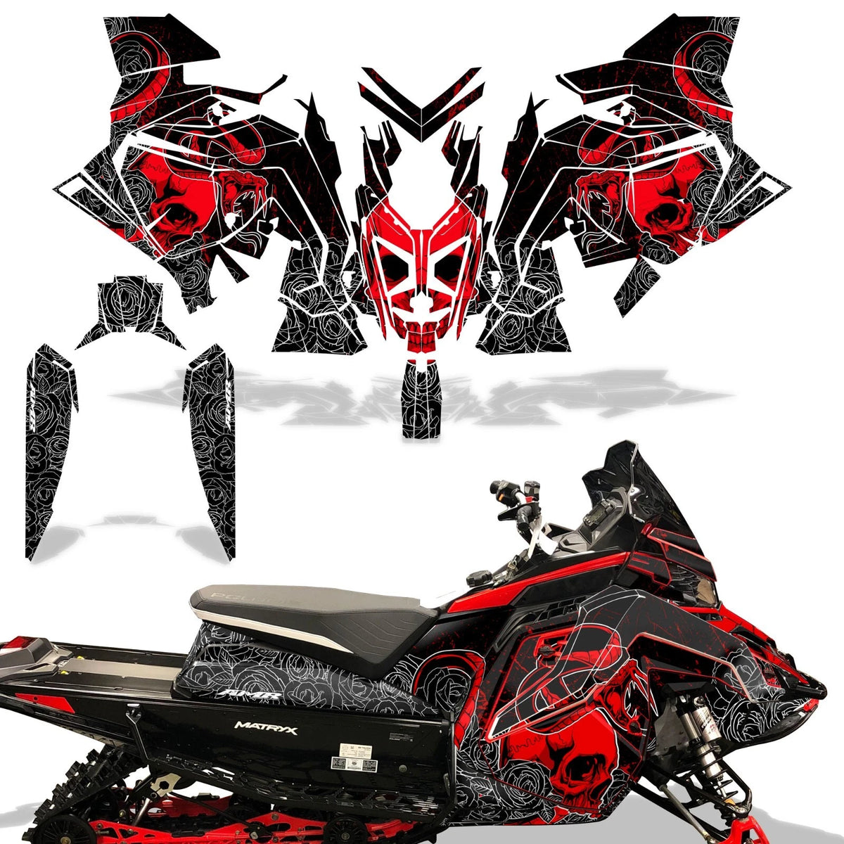 SLED Graphics Decals Stickers for Polaris Matryx Indy Assault (2020)